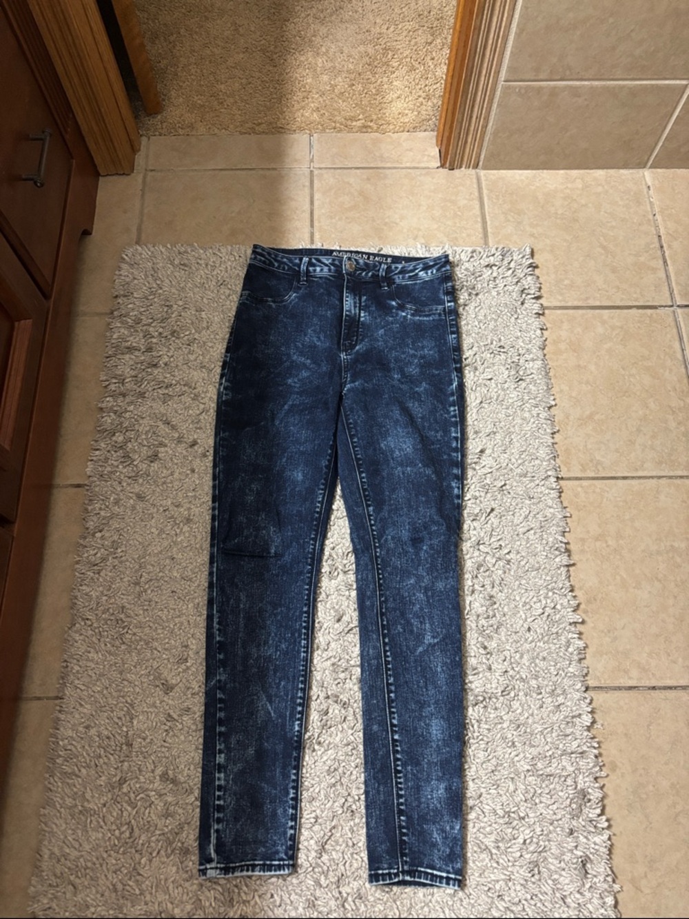 American Eagle Outfitters Dark Wash Blue Jeggings
